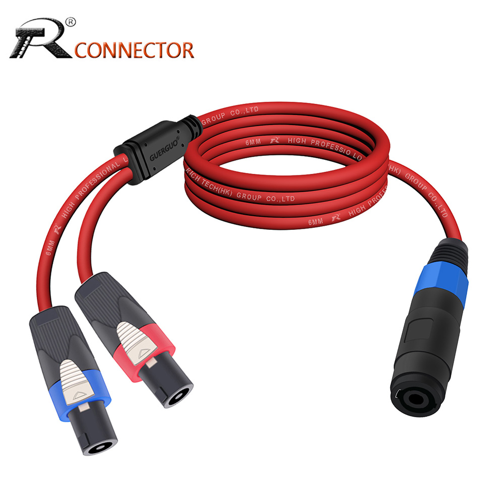 Audio Music Splitter - Кабель-разветвитель Speakon 1 на 2, Y-образный