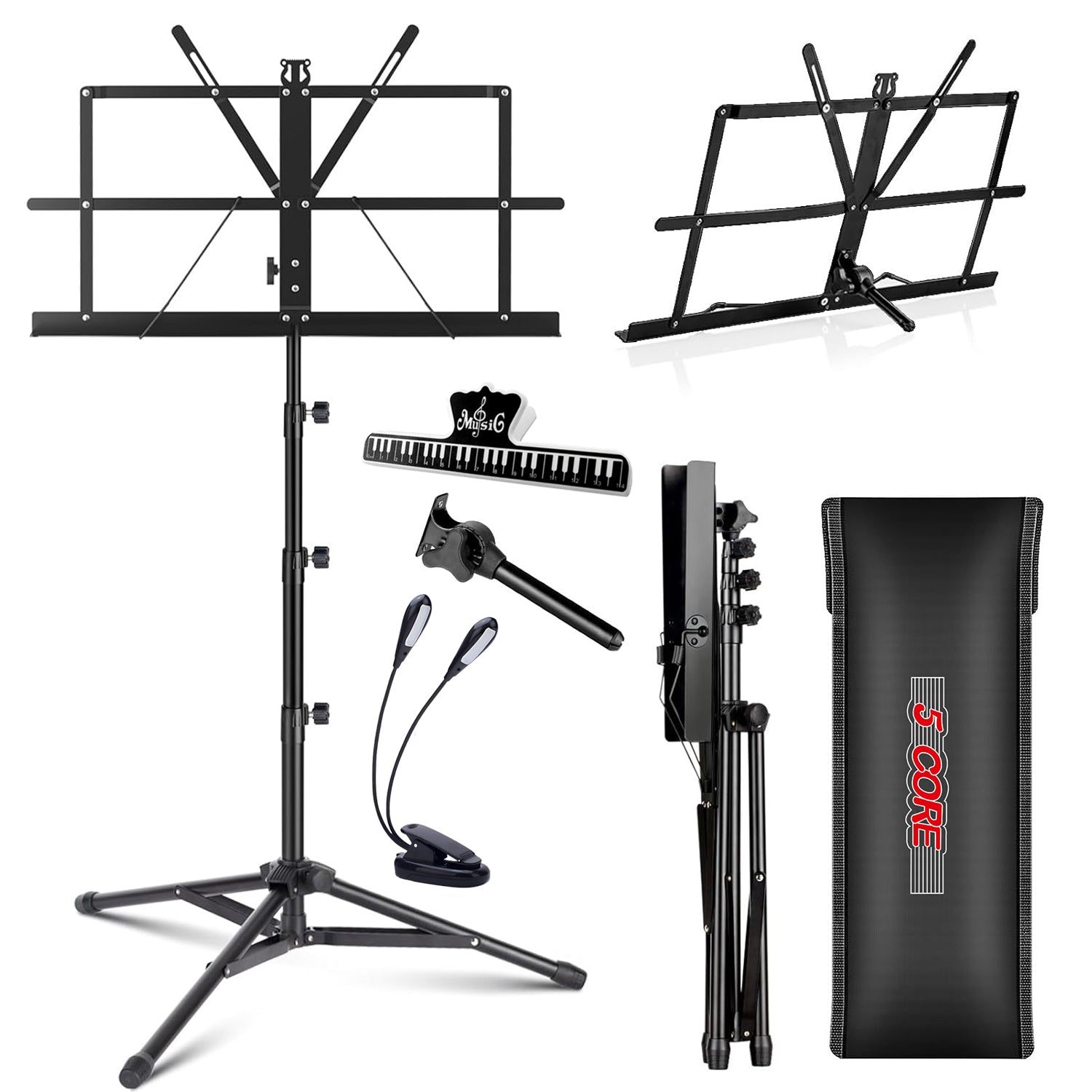 Music Stand Folding - Музыкальная подставка на 5 нотных листов,