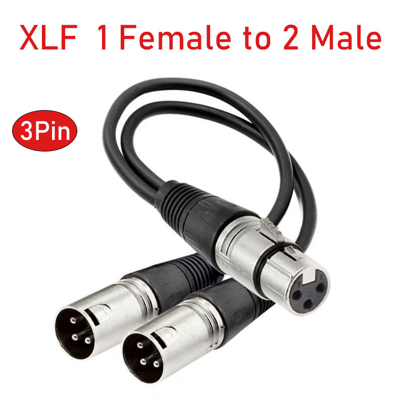 Audio Music Splitter - XLR-разветвитель, 3-контактный разъем «мама-двойной» Y-адаптер, 30