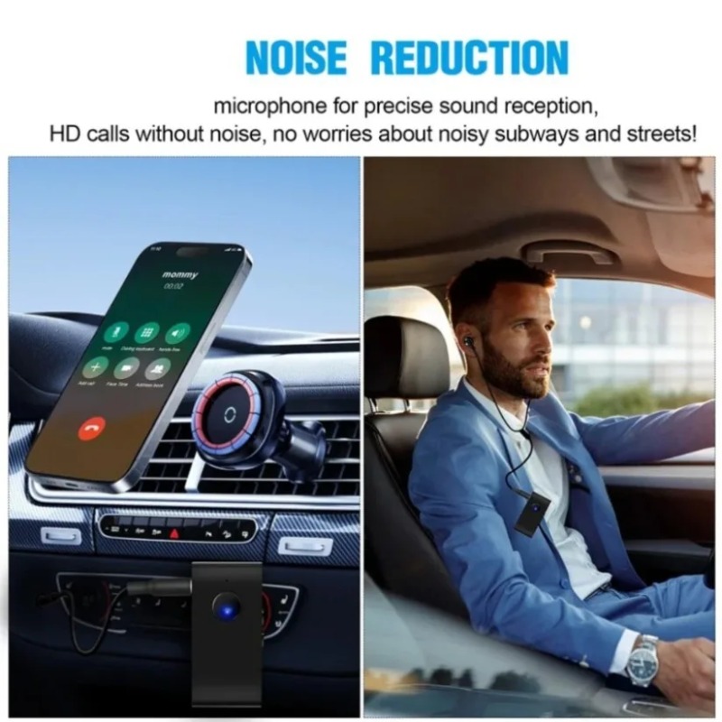 Audio Music Car - Аудиоприемник Bluetooth 5.0 с проводными наушниками