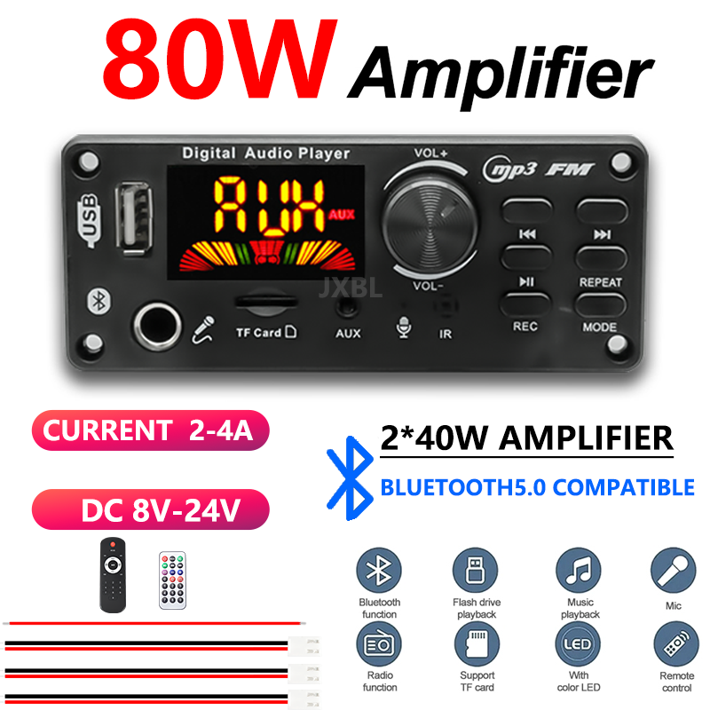 Audio Music Car - Плата декодера MP3 Bluetooth 5.0 80