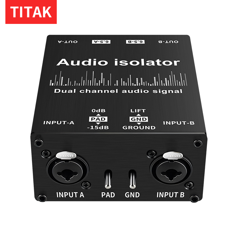 Audio Music Live - Двухканальный пассивный генератор шумоподавления XLR/RCA/TS/TRS, профессиональный