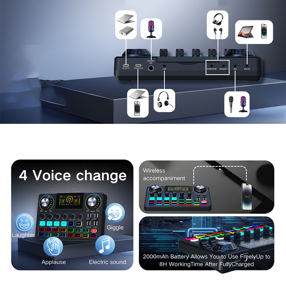 Audio Music Voice Changer - Аудиомикшер ABYA, звуковая карта для живых