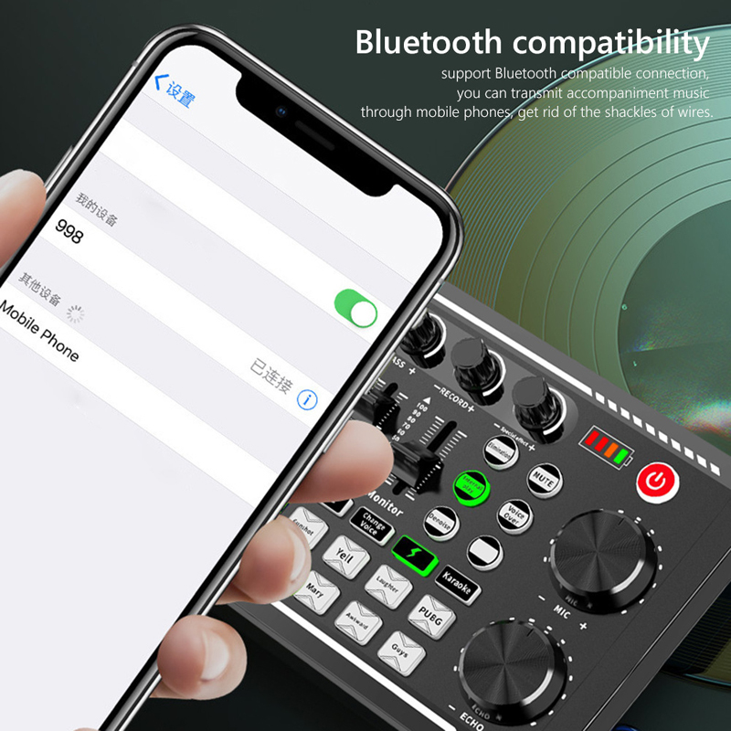 F998 Живая звуковая карта, ауд – обзор и цена Audio Music Voice Changer