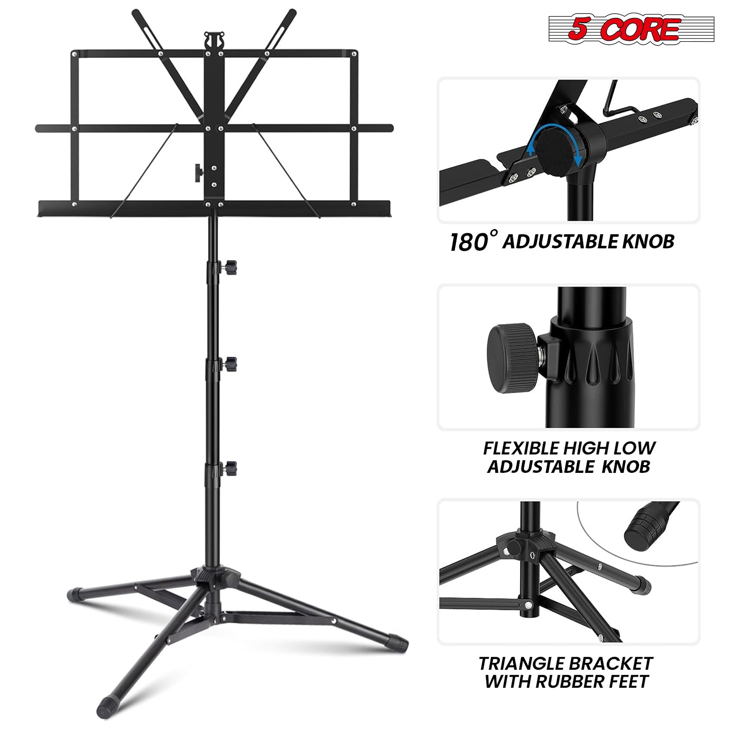 Музыкальная подставка на 5 нот – обзор и цена Music Stand Folding