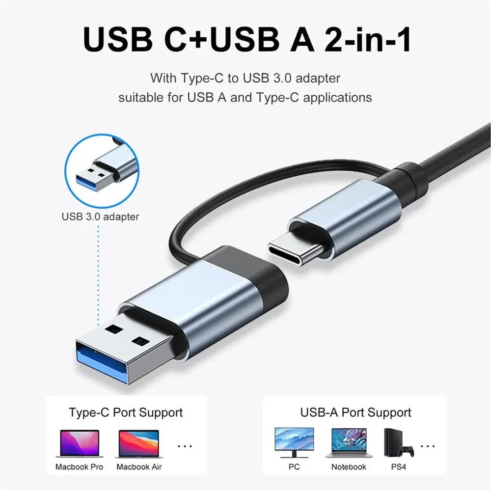 USB-хаб Type-C 8-в-1, USB-разв – обзор и цена Audio Music Splitter