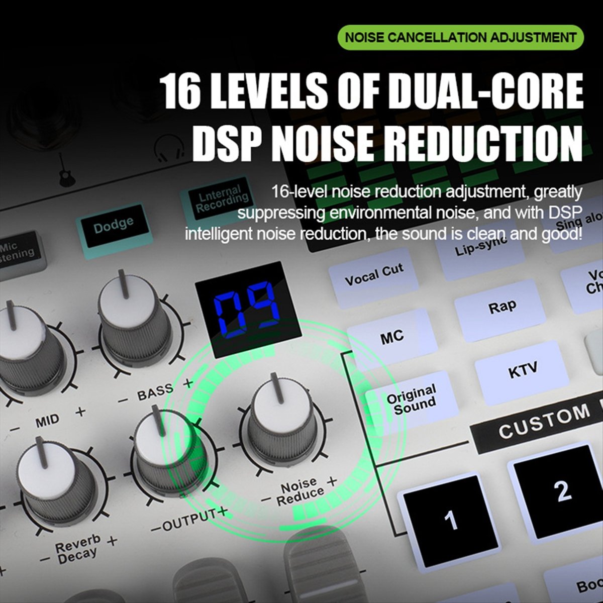 Звуковая карта DT77 SN800 для  – обзор и цена Audio Music Voice Changer
