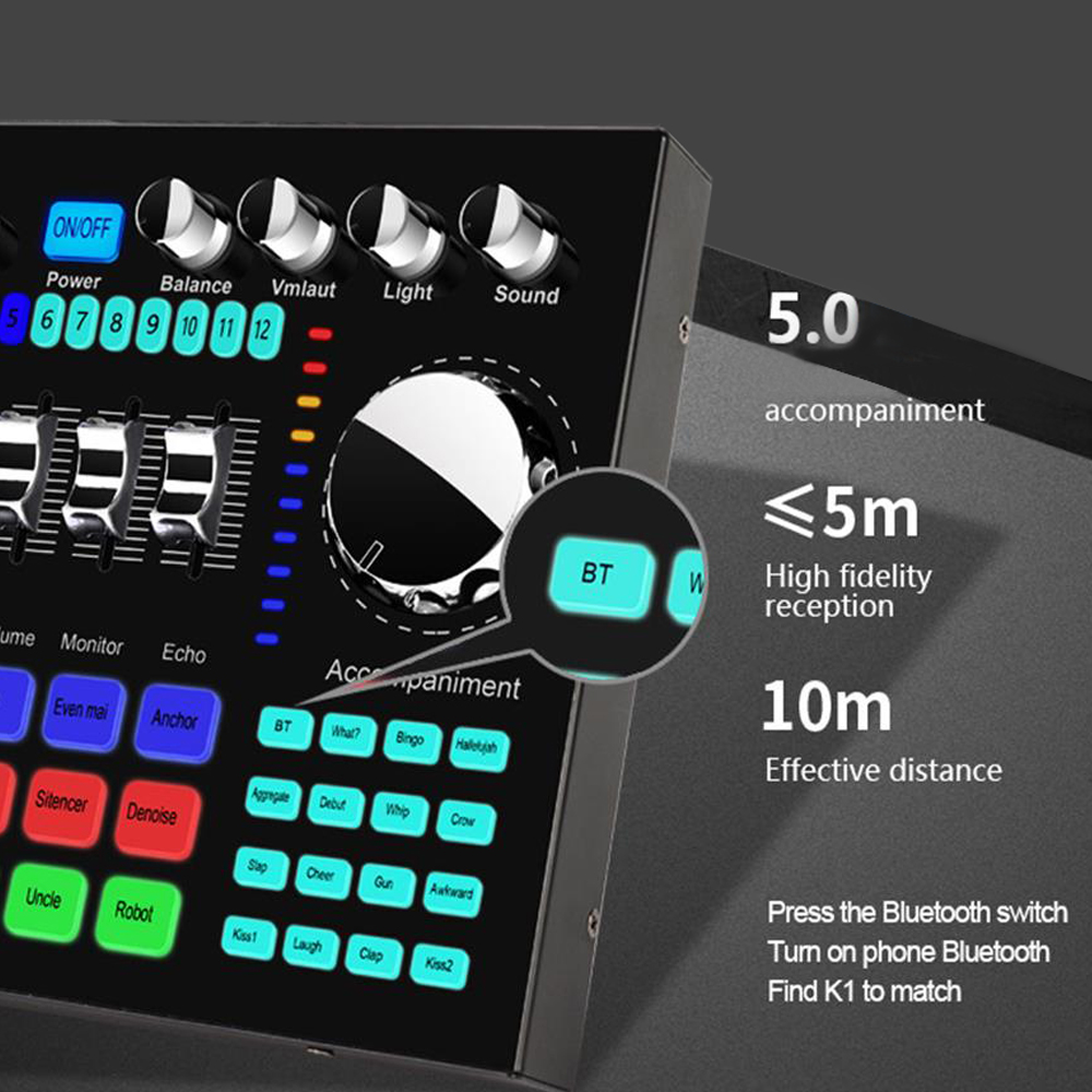 Аудиомикшер K1, звуковая карта – обзор и цена Audio Music Voice Changer